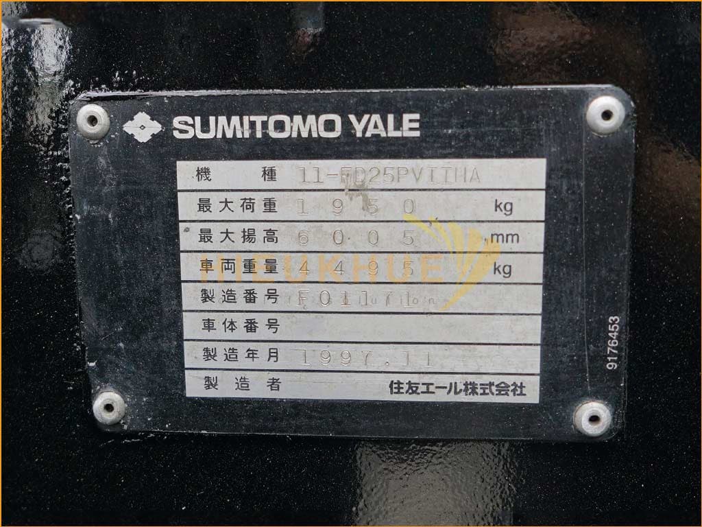 Xe nâng dầu SUMITOMO 11-FD25PVIIHA - Ảnh 9